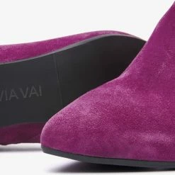VIA VAI Noelle Rox Enkellaarsjes Dames - Paars - Maat 40 -Dames Winkel 550x491
