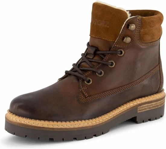 NoGRZ C.Ribart - Wol Gevoerde Halfhoge Damesschoen - Cognac Bruin Leer - Maat 40 7 NoGRZ C.Ribart - Wol Gevoerde Halfhoge Damesschoen - Cognac Bruin Leer - Maat 40 - Afbeelding 5