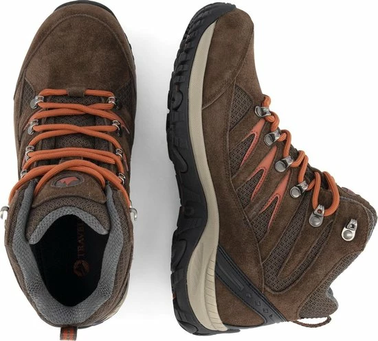 Travelin' Nyborg - Hoge Dames Wandelschoenen - Waterdicht En Ademend - Bruin Leer - Maat 42 11 Travelin' Nyborg - Hoge Dames Wandelschoenen - Waterdicht En Ademend - Bruin Leer - Maat 42 - Afbeelding 9