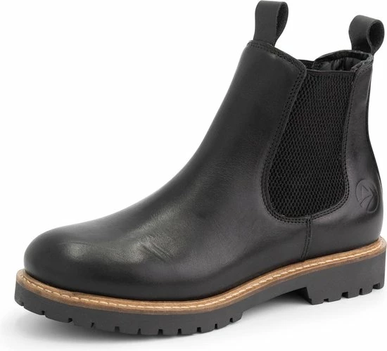 Travelin' Rosseland Dames Leren Chelseaboots - Wol Gevoerd - Zwart Leer - Maat 37 9 Travelin' Rosseland Dames Leren Chelseaboots - Wol Gevoerd - Zwart Leer - Maat 37 - Afbeelding 7