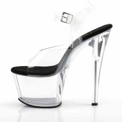 Pleaser Sandaal Met Enkelband, Paaldans Schoenen -40 Shoes- SKY-308 Paaldans Schoenen Zwart/Transparant 9 Pleaser Sandaal Met Enkelband, Paaldans Schoenen -40 Shoes- SKY-308 Paaldans Schoenen Zwart/Transparant -Dames Winkel 550x501