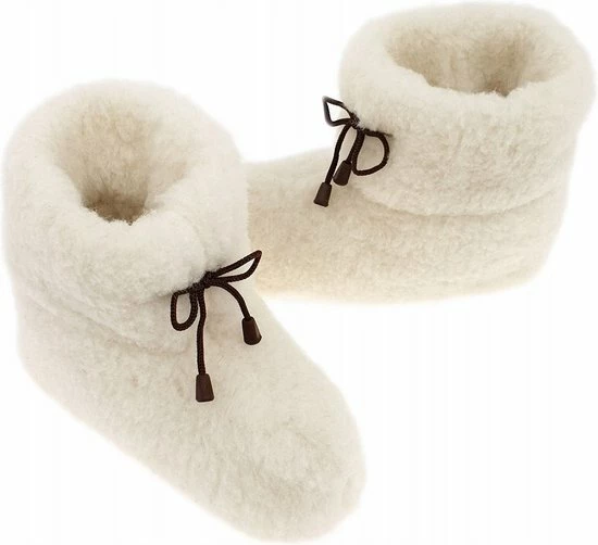 Oncedoce Wollen Sloffen - Winter Pantoffels 100% ECHT Lamswol En Leer - MAAT 45 - Leren Zooltjes - Handgemaakte Slofjes - Kleur Crème 5 Oncedoce Wollen Sloffen - Winter Pantoffels 100% ECHT Lamswol En Leer - MAAT 45 - Leren Zooltjes - Handgemaakte Slofjes - Kleur Crème - Afbeelding 3