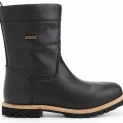 Travelin' Alta Dames Outdoorlaarzen - Waterdicht En Gevoerde Wandellaars - Zwart Leer - Maat 37