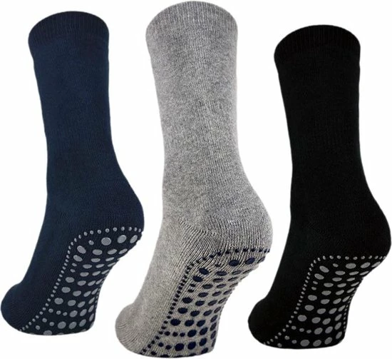 Belucci Anti Slip Huissokken 3 Paar Maat 47/50 3 Belucci Anti Slip Huissokken 3 Paar Maat 47/50