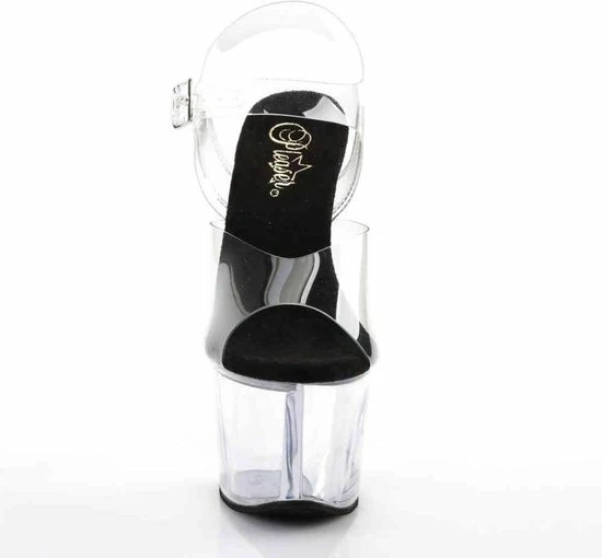 Pleaser Sandaal Met Enkelband, Paaldans Schoenen -40 Shoes- SKY-308 Paaldans Schoenen Zwart/Transparant 4 Pleaser Sandaal Met Enkelband, Paaldans Schoenen -40 Shoes- SKY-308 Paaldans Schoenen Zwart/Transparant - Afbeelding 2