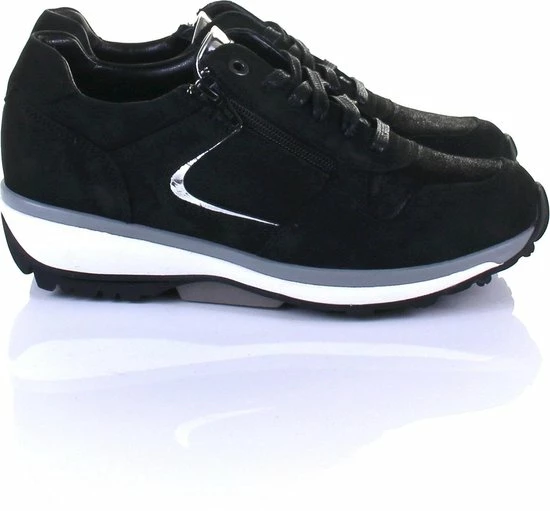 Xsensible Vrouwen Suède Lage Sneakers / Damesschoenen Jersey 30042 - Zwart - Maat 38 9 Xsensible Vrouwen Suède Lage Sneakers / Damesschoenen Jersey 30042 - Zwart - Maat 38 - Afbeelding 7