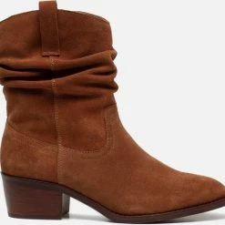 Cellini Cellini Enkellaarsjes Cognac Suede - Maat 36