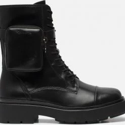 Tamaris Veterboots Zwart Imitatieleer 178127 - Dames - Maat 39