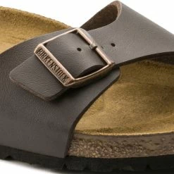 Birkenstock Madrid Dames Slippers Dark Brown Regular-fit | Bruin | Imitatieleer | Maat 40 -Dames Winkel 550x517 5