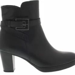 Gabor 083.1 Enkellaarsjes - Enkelboots Met Rits - Dames - Zwart - Maat 38,5