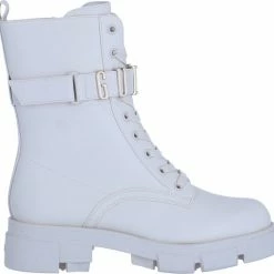 Guess Madox Veterboots - Laarzen Met Veters - Dames - Wit - Maat 38 -Dames Winkel 550x527 4