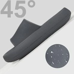 Geweo - Badslippers - EVA Slippers Heren Dames - Pillow Slides - Kerstmis - Kerstfeest - Christmas Gift - Unisex - Verdikte - Antislip - Lichtgewicht - Donker Grijs - Maat 40/41 -Dames Winkel 550x531 4