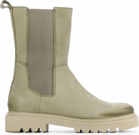 PS Poelman Chelsea Boots Dames / Laarzen / Damesschoenen - Nubuck - P1001 Nub - Groen - Maat 37 3 PS Poelman Chelsea Boots Dames / Laarzen / Damesschoenen - Nubuck - P1001 Nub - Groen - Maat 37