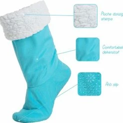 JAXY Huissokken - Verwarmde Sokken - Sloffen - Anti Slip Sokken - Warme Sokken - Fleece Sokken - Dikke Sokken - Fluffy Sokken - Pantoffels - Slof Sokken - Maat M/L - Lake Blue 11 JAXY Huissokken - Verwarmde Sokken - Sloffen - Anti Slip Sokken - Warme Sokken - Fleece Sokken - Dikke Sokken - Fluffy Sokken - Pantoffels - Slof Sokken - Maat M/L - Lake Blue -Dames Winkel 550x533 2