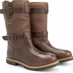 Travelin' Sweden Dames Outdoorlaarzen - Waterdicht En Ademend - Wol Gevoerde Wandellaars - Donkerbruin Leer - Maat 43 -Dames Winkel 550x536