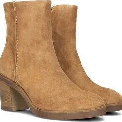 VIA VAI Taara Jade Enkellaarsjes Dames - Cognac - Maat 39 -Dames Winkel 550x538