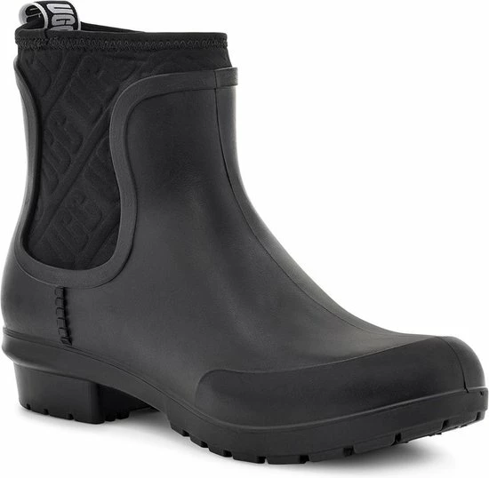 UGG W Chevonne Regenlaarzen - Rubber Laarzen - Dames - Zwart - Maat 39 4 UGG W Chevonne Regenlaarzen - Rubber Laarzen - Dames - Zwart - Maat 39 - Afbeelding 2