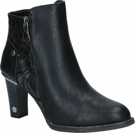 Mustang Zwarte Enkellaarzen Dames 37 3 Mustang Zwarte Enkellaarzen Dames 37