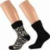 Apollo 2-Pak Dames Bedsokken/huissokken Zwart/wit Maat 36-41 -Dames Winkel 550x546 16