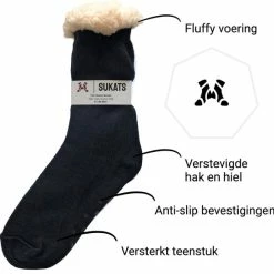 BLACK FRIDAY DEAL - Sukats® Huissokken - Homesocks - Maat 36-41 - Paars - Anti-Slip - Fluffy - Dames Huissokken - Variant 21 -Dames Winkel 550x548 8