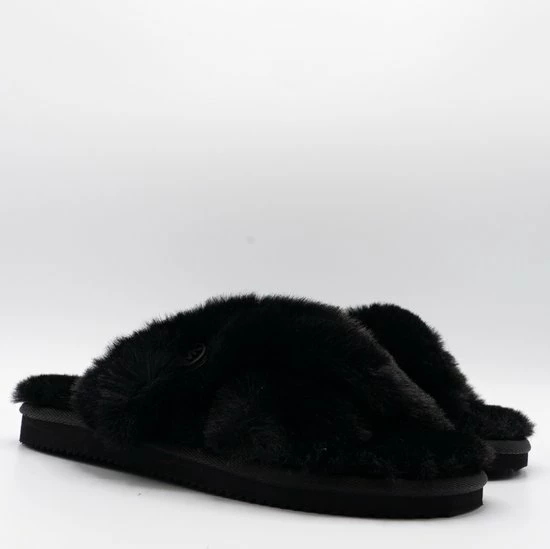 Michael Kors Lala Dames Pantoffels - Zwart - Maat 40 6 Michael Kors Lala Dames Pantoffels - Zwart - Maat 40 - Afbeelding 4