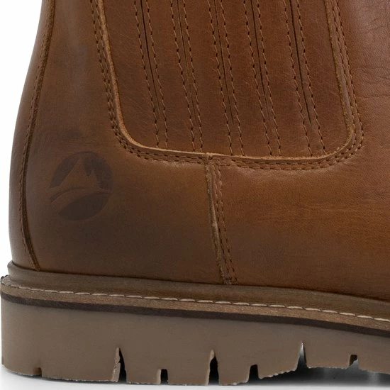 Travelin' Ruca Dames Leren Enkellaarzen - Stoere Chelseaboots - Cognac Bruin Leer - Maat 38 9 Travelin' Ruca Dames Leren Enkellaarzen - Stoere Chelseaboots - Cognac Bruin Leer - Maat 38 - Afbeelding 7
