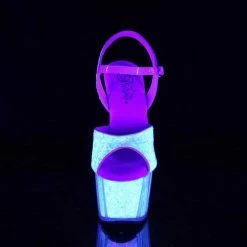 Pleaser Sandaal Met Enkelband, Paaldans Schoenen -38 Shoes- ADORE-710UVG Paaldans Schoenen Wit -Dames Winkel 550x550 162