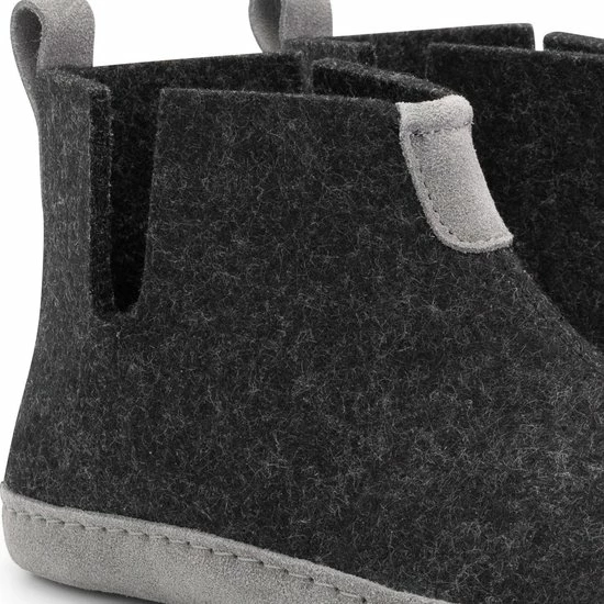 Travelin' Stay-Home Dames Hoge Sloffen - Wollen Pantoffels - Suede Zool - Grijs - Maat 40 10 Travelin' Stay-Home Dames Hoge Sloffen - Wollen Pantoffels - Suede Zool - Grijs - Maat 40 - Afbeelding 8