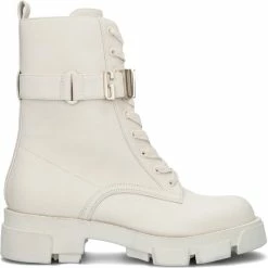 Guess Madox Veterboots - Laarzen Met Veters - Dames - Wit - Maat 38