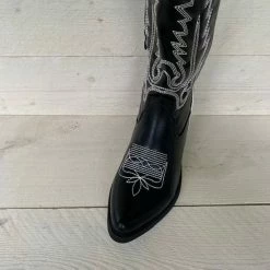 Weloveshoes SmileFavorites® Dames Cowboylaarzen Met Hak - Imitatieleer - Zwart - Maat 37 -Dames Winkel 550x550 189