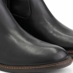 Mysa Susana - Dames Leren Enkellaarzen - Nette Schoenen Vrouwen - Zwart Leer - Maat 39 -Dames Winkel 550x550 194