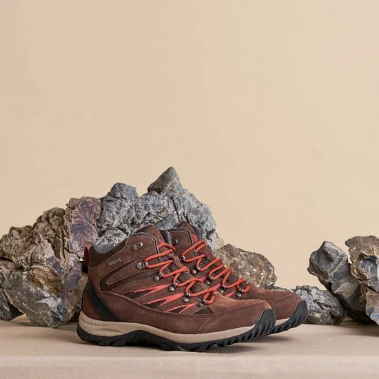 Travelin' Nyborg - Hoge Dames Wandelschoenen - Waterdicht En Ademend - Bruin Leer - Maat 42 14 Travelin' Nyborg - Hoge Dames Wandelschoenen - Waterdicht En Ademend - Bruin Leer - Maat 42 - Afbeelding 12