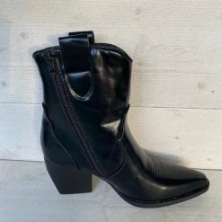 Weloveshoes SmileFavorites® Dames Cowboylaarzen Met Hak Kort - Imitatieleer - Zwart - Maat 37 13 Weloveshoes SmileFavorites® Dames Cowboylaarzen Met Hak Kort - Imitatieleer - Zwart - Maat 37 -Dames Winkel 550x550 200