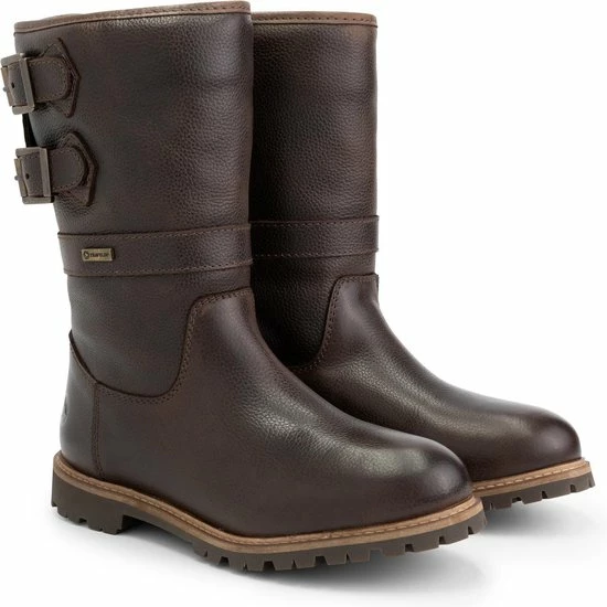 Travelin' Yukon Dames Outdoorlaarzen - Vibram Zool - Waterdicht - Wol Gevoerd - Donkerbruin Leer - Maat 39 4 Travelin' Yukon Dames Outdoorlaarzen - Vibram Zool - Waterdicht - Wol Gevoerd - Donkerbruin Leer - Maat 39 - Afbeelding 2