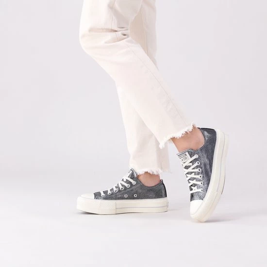 Converse Chuck Taylor All Star Lift Ox Lage Sneakers - Dames - Zwart - Maat 39 8 Converse Chuck Taylor All Star Lift Ox Lage Sneakers - Dames - Zwart - Maat 39 - Afbeelding 6