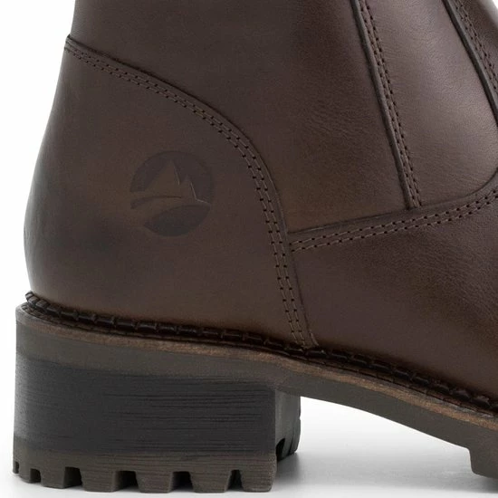 Travelin' Fitjar Leren Dames Laarzen - Wol Gevoerde Laars - Donkerbruin Leer - Maat 37 12 Travelin' Fitjar Leren Dames Laarzen - Wol Gevoerde Laars - Donkerbruin Leer - Maat 37 - Afbeelding 10