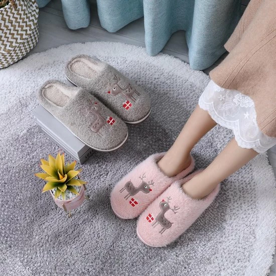 Geweo Home Sloffen - Open Sloffen - Kerstmis - Kerstfeest - Christmas Gift - Pantoffels Dames - Leuk Rendier - Kerst Geschenk - Rood - Maat 39/40 11 Geweo Home Sloffen - Open Sloffen - Kerstmis - Kerstfeest - Christmas Gift - Pantoffels Dames - Leuk Rendier - Kerst Geschenk - Rood - Maat 39/40 - Afbeelding 9