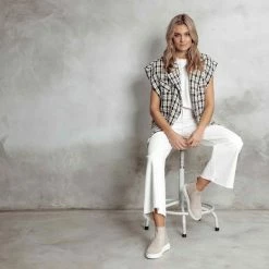 VIA VAI Juno Levy Chelsea Boots Dames - Enkellaarsjes Dames - Beige - Maat 41 -Dames Winkel 550x550 244