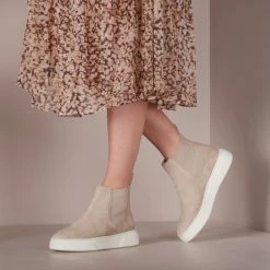 VIA VAI Juno Levy Chelsea Boots Dames - Enkellaarsjes Dames - Beige - Maat 41 -Dames Winkel 550x550 245