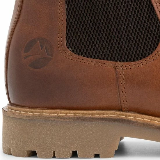 Travelin' Rosseland Dames Leren Chelseaboots - Wol Gevoerd - Cognac Leer - Maat 38 10 Travelin' Rosseland Dames Leren Chelseaboots - Wol Gevoerd - Cognac Leer - Maat 38 - Afbeelding 8