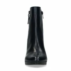 Manfield - Dames - Donkerblauwe Enkellaarsjes Met Hak - Maat 39 -Dames Winkel 550x550 316