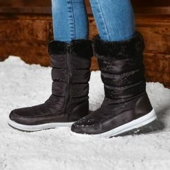 Mountain Peak Dames Snowboots - Zwart - Maat 41 -Dames Winkel 550x550 323