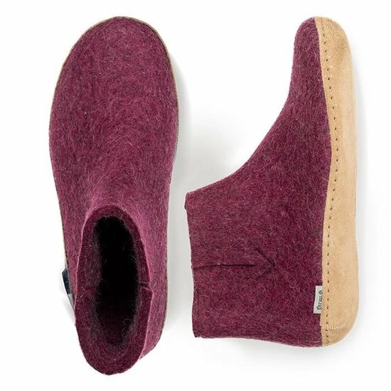 Glerups Laars Met Leren Zool-Cranberry-39 7 Glerups Laars Met Leren Zool-Cranberry-39 - Afbeelding 5