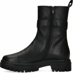 Manfield - Dames - Zwart Leren Boots Met Goudkleurige Gesp - Maat 38 13 Manfield - Dames - Zwart Leren Boots Met Goudkleurige Gesp - Maat 38 -Dames Winkel 550x554 3