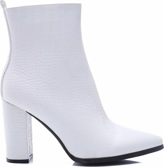 Weloveshoes SmileFavorites® Enkellaarsjes - Imitatieleer - Wit - Maat 38 5 Weloveshoes SmileFavorites® Enkellaarsjes - Imitatieleer - Wit - Maat 38 - Afbeelding 3