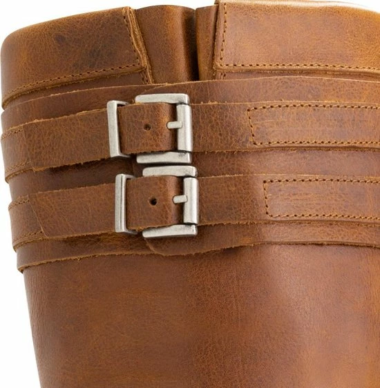 Travelin' Stavanger Leren Dames Laarzen - Wol Gevoerde Laars - Cognac Leer - Maat 36 4 Travelin' Stavanger Leren Dames Laarzen - Wol Gevoerde Laars - Cognac Leer - Maat 36 - Afbeelding 2