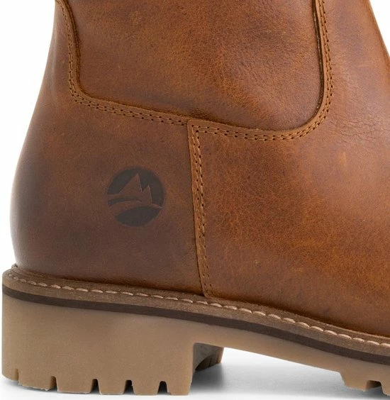 Travelin' Stavanger Leren Dames Laarzen - Wol Gevoerde Laars - Cognac Leer - Maat 36 10 Travelin' Stavanger Leren Dames Laarzen - Wol Gevoerde Laars - Cognac Leer - Maat 36 - Afbeelding 8