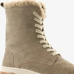 Hush Puppies Gevoerde Dames Veterboots - Beige - Maat 38 - Echt Leer 14 Hush Puppies Gevoerde Dames Veterboots - Beige - Maat 38 - Echt Leer -Dames Winkel 550x569 2