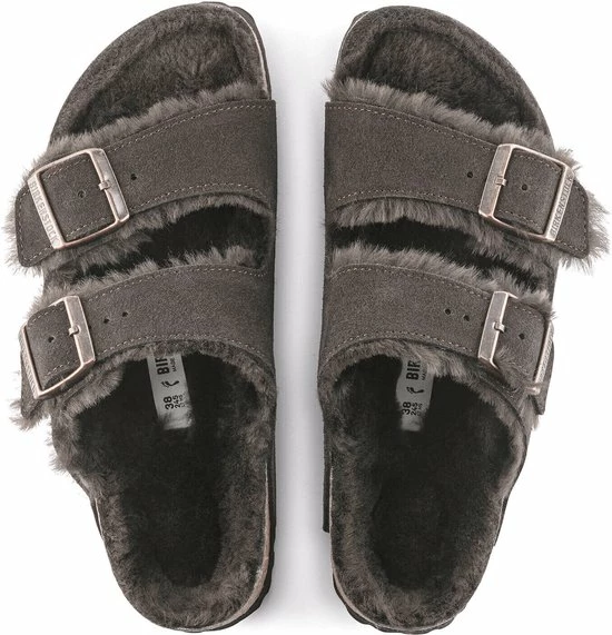Birkenstock Arizona VL Lammfell Narrow Unisex Pantoffels - Mocha - Maat 43 4 Birkenstock Arizona VL Lammfell Narrow Unisex Pantoffels - Mocha - Maat 43 - Afbeelding 2