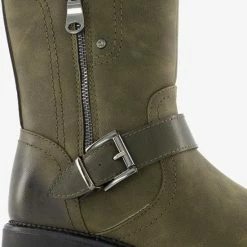 Super Cracks Supercracks Dames Biker Boots - Groen - Maat 38 -Dames Winkel 550x571